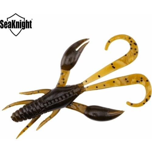 SeaKnight Soft Fishing Lure SL012 6.2g 85mm 6PCS/Bag Soft Bait Shrimp Bass Fishing Lure Saltwater/Freshwater River