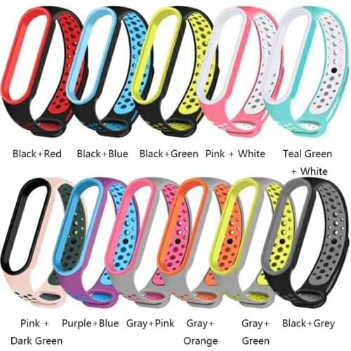 Replacement Silicone Wrist Strap Watch Band For Xiaomi MI Band 5 Smart Bracelet Watch Strap For Miband 5 global version dropship