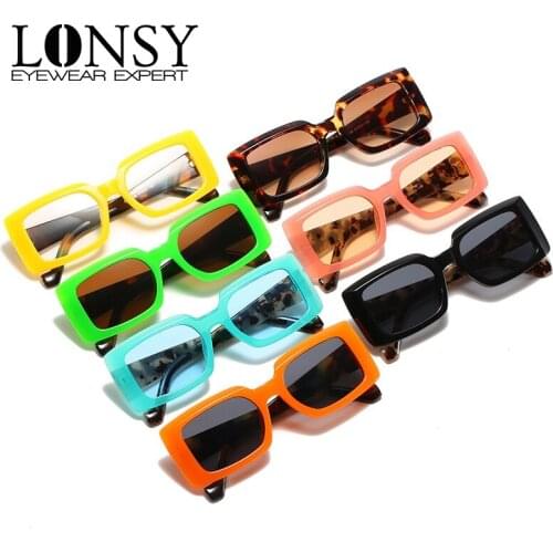 Retro Small Rectangle Sunglasses Women UV400 Vintage Luxury Brand Square Sun Glasses For Women/Men Oculos De Sol