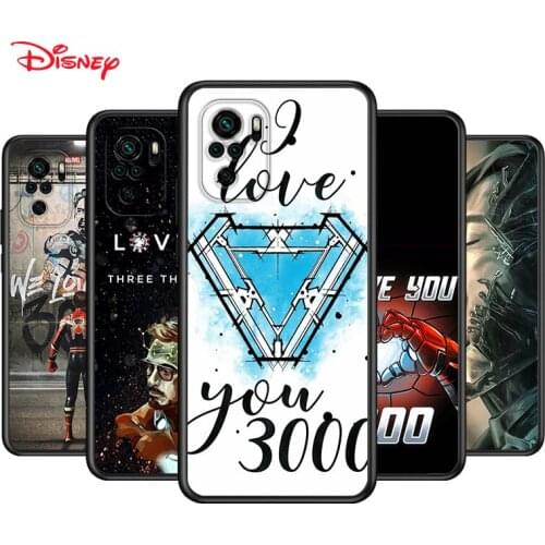 TPU Silicone Cover Iron Man I Love You 3000 For Xiaomi Redmi Note 10 10S 9 9S Pro Max 9T 8T 8 7 6 5 Pro 5A Phone Case