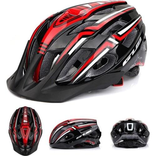 GUB Bicycle Helmet Cycling Mountain Bike Safety Helmet with LED Rear Light Cycling Caps Hat Protect with Visor for Women Men