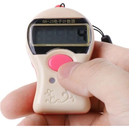 0-99999 Digital Tally Counter LCD Electronic Manual Clicker ABS Finger Counter 50JC