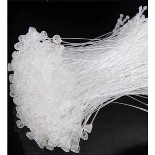 1000pcs/lot PP Loop Locks 3 inch (75mm) garment clothes price label tagging security tie plastic loop pin jewelry shoes string h