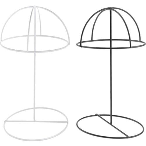 2x Hat Display Holder Baseball Sports Cap Storage Organizer Stand Rack Set for Shop Salon Black White