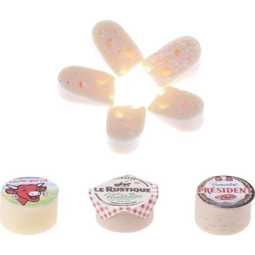 3Pcs Mini Cheeses for 1/12 Scale Dollhouse Simulation Miniature Kitchen Food Living Room Decoration Children Baby Toys Kids Gift