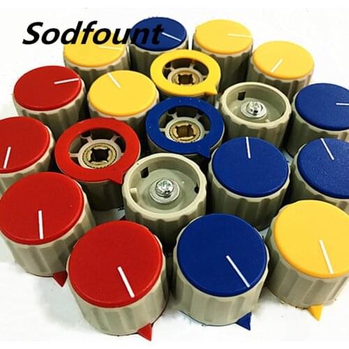 5pcs 29mmX21mm inner diameter 6mm XN-28Z knob potentiometer cap plastic potentiometer handle KN110