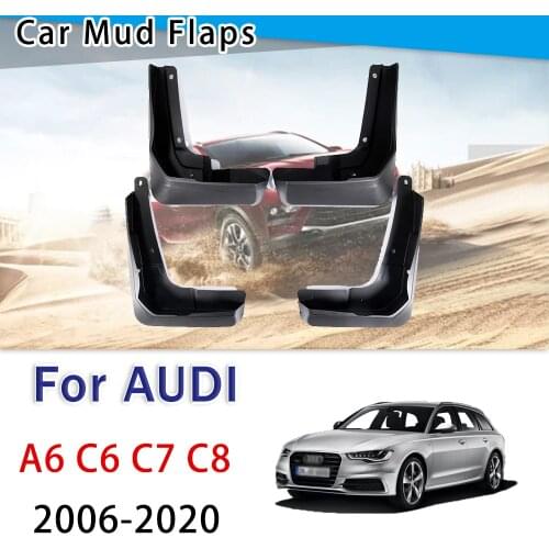 For Audi A6 Sedan Saloon C6 C7 C8 2006 2008 2009 2010 2015 2018 2019 2020 Car Fender Mud Guard Splash Flaps Mudguard Accessories