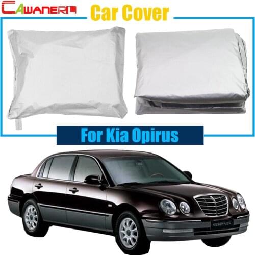 Cawanerl Full Car Cover Auto UV Anti Rain Snow Sun Preventing Protection Dust Proof Cover For Kia Opirus