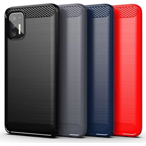 For Motorola Moto G Stylus 2021 Case Moto G Stylus 2021 Cover Anti-knock Bumper Soft TPU Rubber Carbon Fiber Phone Back Case