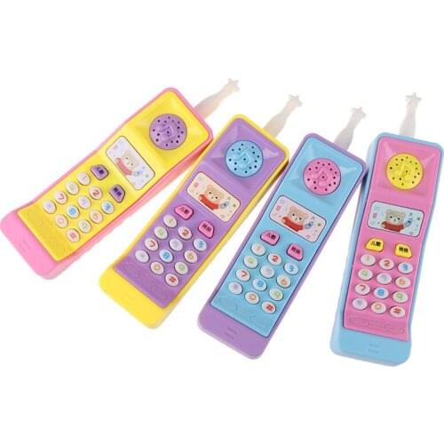 1PCs Kids Telephone Machine Cell Phone Toy Learning Machine Point Reading Machine Plastic Electric Study Electronic Vocal Toys