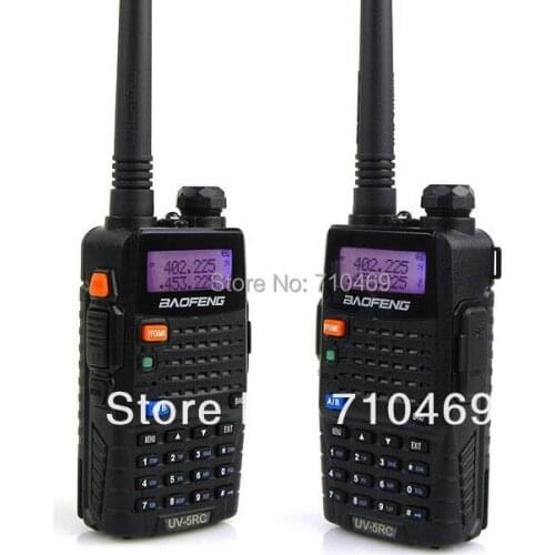 DHLfreeshippin+2 sets/lot newest version baofeng UV 5R dual band 5W handheld radio walkie talkie vhf uhf amateur radio UV-5RC