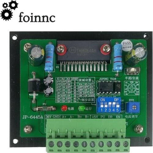 CNC Single-axis Stepper Motor Driver THB6064AH JP-6445A 4.5A 20 - 45 VDC For NEMA17/23 (42/57) Stepper Motor