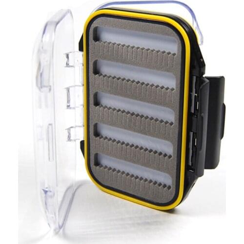 1 Pc Double Side Waterproof Pocket Fly Fishing Tackle Box Slid Foam Insert Hold 170 Flies