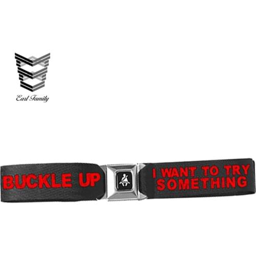 EARLFAMILY 18cm x 3cm Car Styling Buckle UP Vinyl Car Sticker ATV SxS 4x4 Mud JK Graphic Truck Waterproof Windows Accessories