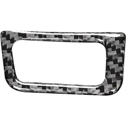 Carbon Fiber Rear Trunk Switch Button Frame Trim Cover for - A6 A7 2012 2013 2014 2015 2016 2017 2018