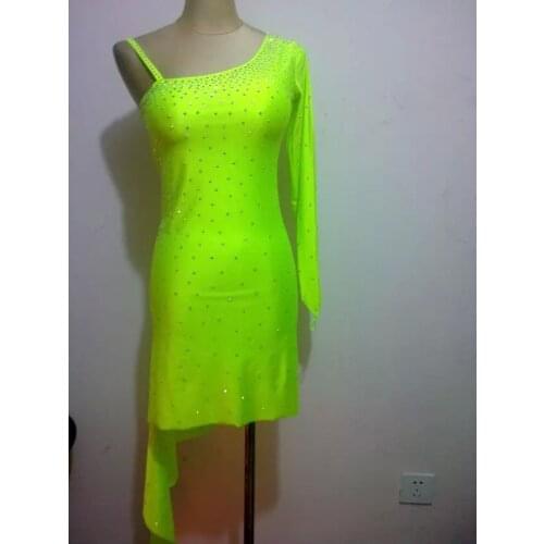 New style Latin dance costume sexy spandex tassel latin dance comeptition dress for child women latin dance dresses 11 colors 26