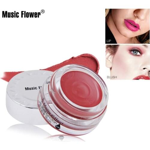Hot Selling Music Flower Matte Silky Mousse Lip Gills Makeup Lipstick Blush Makeup Goods Cosmetic Gift for Women M4007