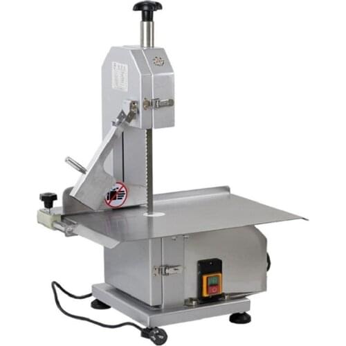 Mini Band Saw Meat Bone Cutting Machine Desktop Pig Trotter Rib Fish Cutting Machine Frozen Fish Chicken Cutter