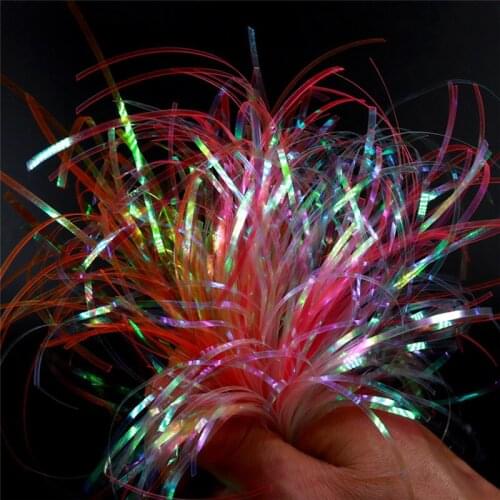 Tinsel Flat Glittering Crystal Flash Vivid Lifelike Durable Portable Line 2mm Fly Tying Material Fishing Lure Baits Tool#292219