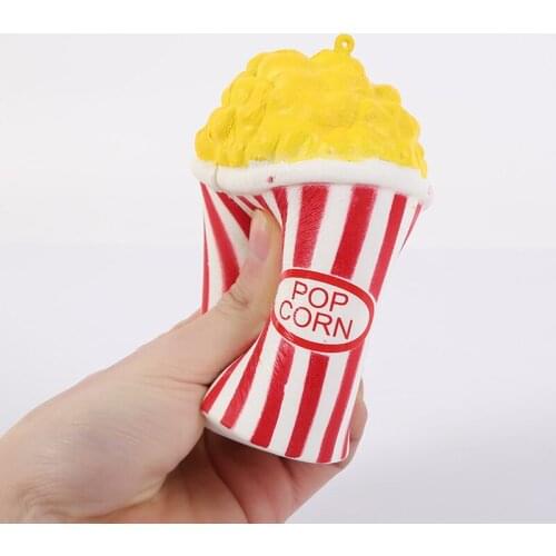 MUQGEW Popcorn Cup Squishy Slow Rising Antistress Fun Phone Charm Gift Strap Toy novelty baby toys Relieve Stress Gift squeeze