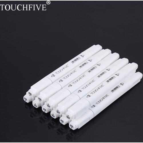 Touchfive 0# Markers Colorless Blender Doub Head Sketch brush pen Art Marker Set For Animation Manga Design Painting Supplies