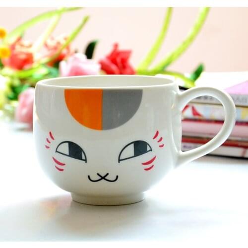 New Japan Cartoon Natsume Yuujinchou Cat Teacher Madara Cute Big Breakfast Milk Water Mug Cup Birthday Gift
