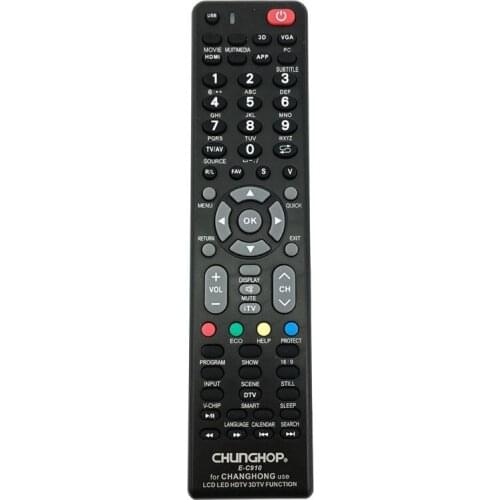 CHUNGHOP for changhong tv remote control controller E-c910 RL57AX KPT7C RB67B RP57H RL58A RK60B RP57L RP67C KPT9A-4 KPT9B KPT9