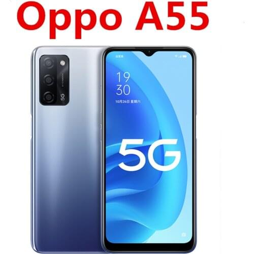 Stock Oppo A55 5G Smart Phone 6.5" 60HZ Fingerprint 13.0MP+8.0MP+2.0MP+2.0MP 5000mAh Android 11.0 6GB RAM 128GB ROM Dual Sim