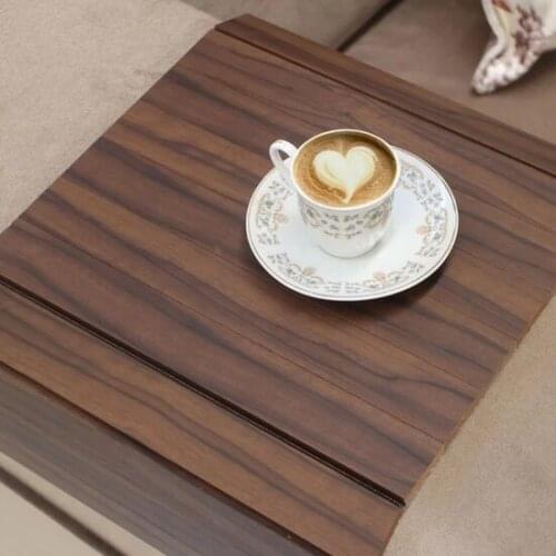 Modern Veronya Practical Home Office Bench Seat Edge Portable coffee table Latin walnut coffee table table basse