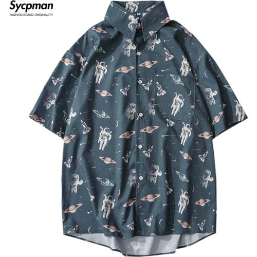 SYCPMAN Men's Beach (Hawaiian) Shirts