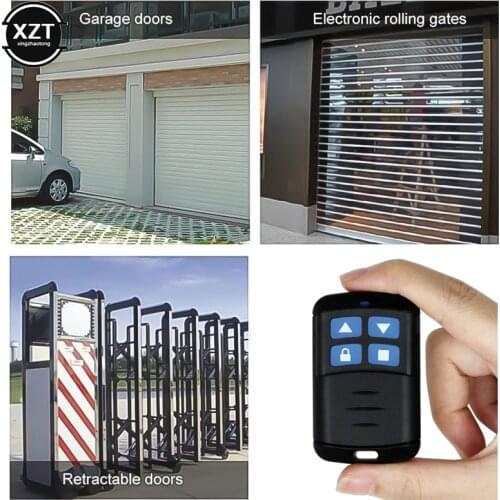 Universal 433MHz Wireless Remote Control 4-Channel Cloning Electric Gate Garage Door Transmitter Duplicator RF Key Fob Control