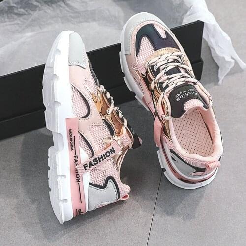 Old shoes female 2021 summer new mesh thin section trendy breathable white all-match fashion sports casual shoes
