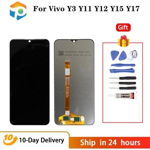 Grade AAA LCD For Vivo Y3 Y12 Y15 Y17 LCD Display Touch Screen Digitizer Assembly for vivo U3X Lcd Screen Repair 6.35 Inch