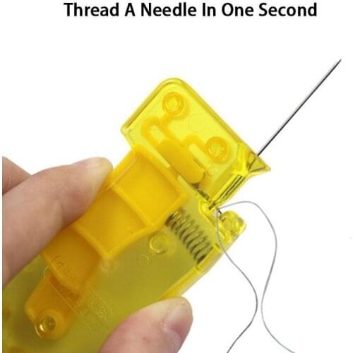 Auto Needle Threader Automatic Needle Threader Sewing Needle Device Hand Machine DIY Tool Sewing Needles Parts For Elderly House