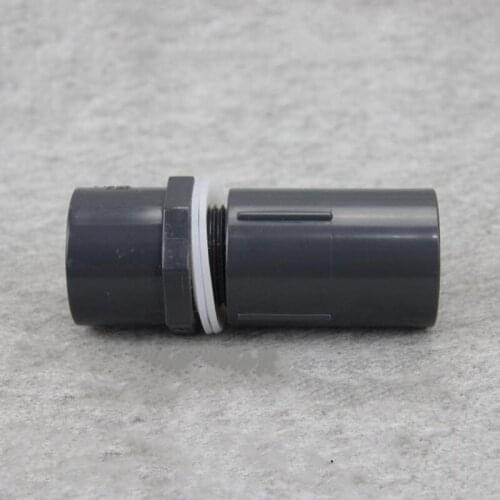 Male Thread Connector And Female Coupling Add White Silicone Become Fish Tank Overflow Pipe Fittings 1 Pcs