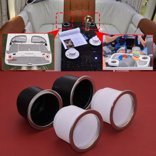 2Pcs Universal Stainless Steel Cup Drink Bottle Holder for Poker Table Couch Marine Boat RV Camper Storage Truck Car Accessories