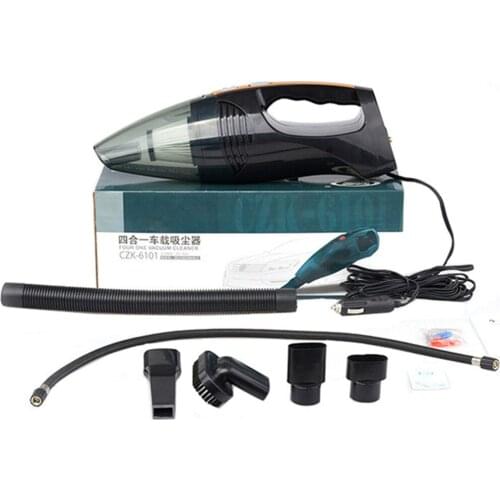 4 Function in 1 car cleaning tool Vacuuming/Lighting/Pump/Tire tester Auto car cleaner
