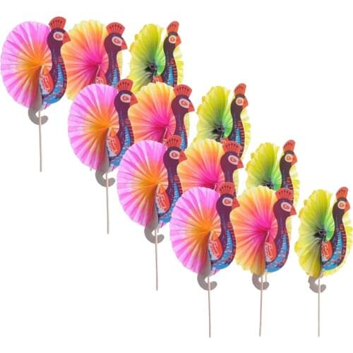 50pcs Creative Cocktail Toppers Decorative Fruit Toothpicks (Assorted Color)