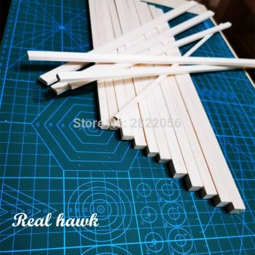 500 mm length 8 mm thickness width 9/10 mm wood strip AAA+ Balsa Wood Sticks Strips for airplane/boat model DIY