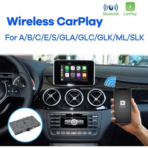 Wireless Apple CarPlay for Mercedes Benz A B C S GLK GLA ML SLK Class 2007-2017 NTG4.0 NTG4.5 NTG5 Android Auto Module Video
