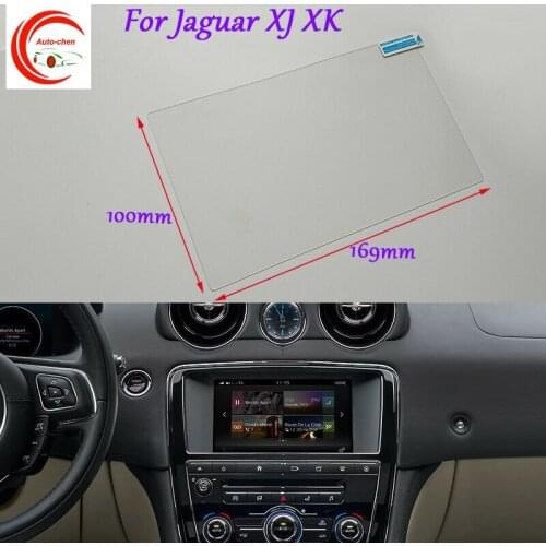 For Jaguar XJ XK Car GPS Navigation Screen Glass HD Clear Protective Film 8 Inch Interior Sticker Accessories