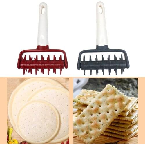 Pizza Dough Baking Tools DIY Plastic Pizza Cookies Dough Roller Pastry Pie Needle Wheels Cutter Sewing Machine Bread Hole Punch