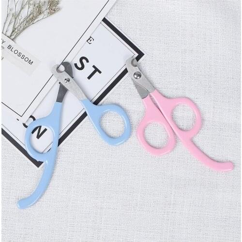 Cat Scissors Pet Nail Clipper Caps Dog Grooming for Claws Stainless Steel Dog Half Moon Blade Scissors