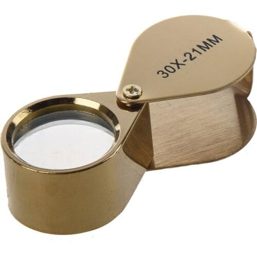 LBER 30X 21mm Jewelry nifying Glass Loupe nifier--Golden