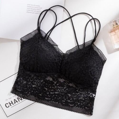 Summer Camisole Cross Strap Tank Top Beauty Back Lace Bottoming Hollow Women Camisole