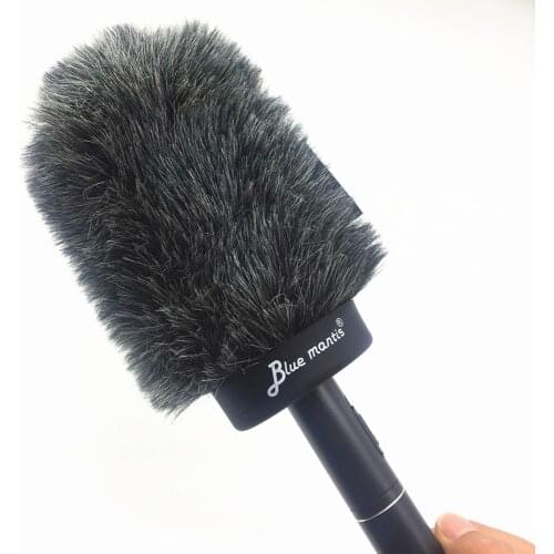 Fur Windscreen Furry Windshield Muff for mke600 Ecm673674 Condenser Microphone Wind Shield Protection Outdoor Interview Mic 12cm