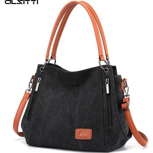 Fashion Casual Designer Shoulder Bag for Women 2021 Female Crossbody Bag Womens Purse Lady Canvas Cloth Handbag Sac A Main