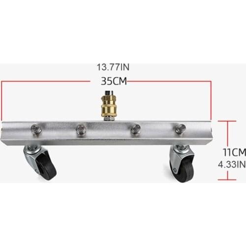 Car Bottom Water Washing Machine High Pressure Urban Road Washer Adjuatable Roller 4 Nozzle Cleaning Kit