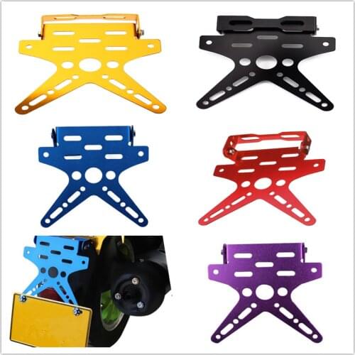 Motorcycle pit dirt bike License Holder Mount Bracket Number Plate FOR SUZUKI GSXR1100 GSXR400 GT250 GT550 RG500 RGV250