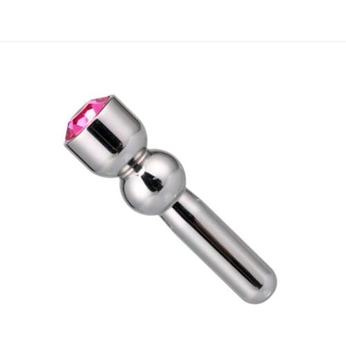 4.8CM Male 316 Stainless Steel Urethral Sounding Bead Stretching Stimulate Penis Plug Jewelry Chastity Device BDSM Sex Toy A514